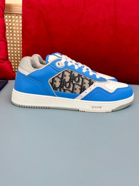 Dior B27 Low Blue Grey White Beige Dior Oblique Jacquard