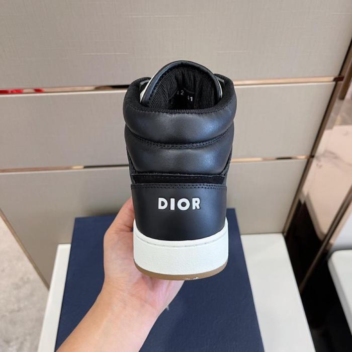 Dior B27 High Black Beige White Black Dior Oblique Jacquard