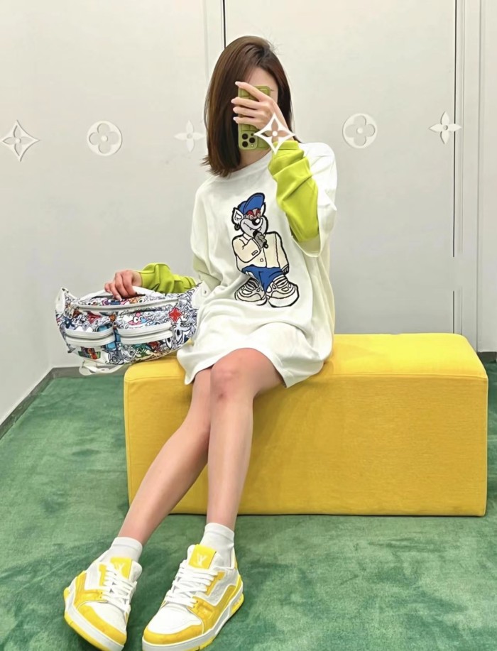 LOUIS VUITTON Graphic Short Sleeved Knitwear