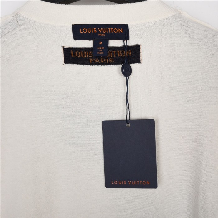 LOUIS VUITTON Monogram Comics Intarsia Short Sleeved Crewneck