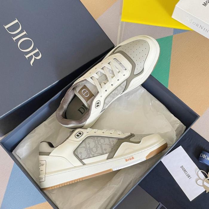 Dior B27 Low by Birkenstock Cream Greige Greige Dior Oblique