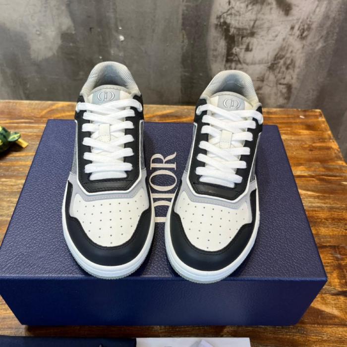 Dior B27 Low Anthracite White Dior Oblique Jacquard Ruthenium Metallic Threads