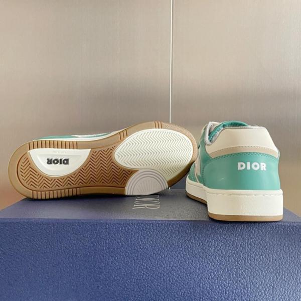 Dior B27 Low Turquoise Cream Dior Oblique Cream Jacquard
