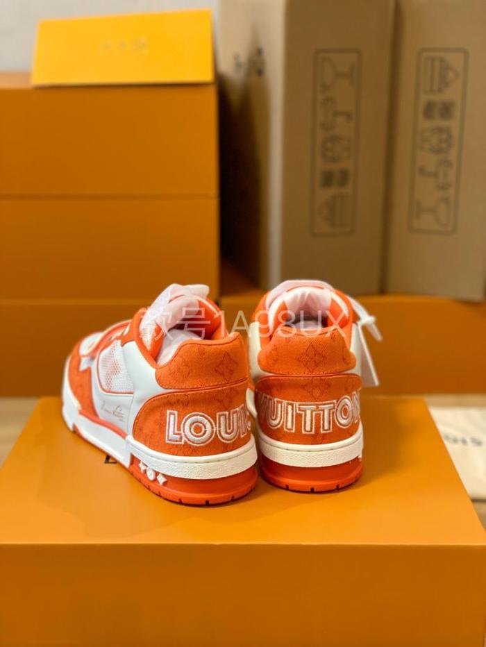 Louis Vuitton Trainer Monogram Denim Orange
