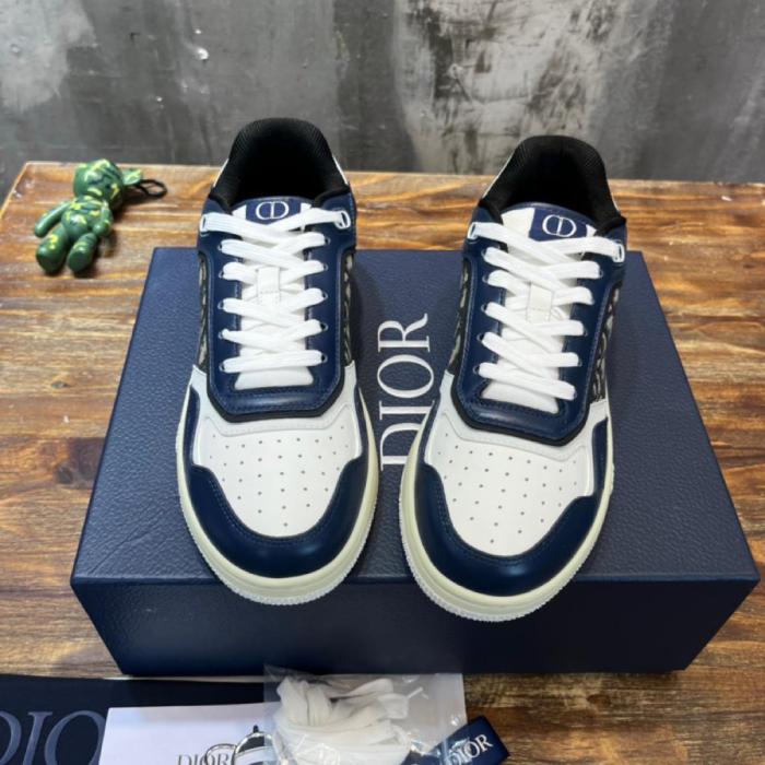 Dior B27 Low Blue Cream Dior Gray Beige Black Dior Oblique Jacquard