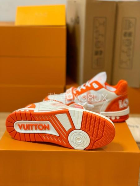 Louis Vuitton Trainer Monogram Denim Orange