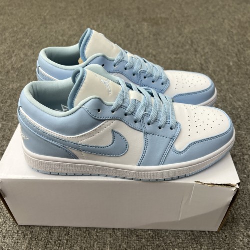 Jordan 1 Low White Ice Blue (Women's)