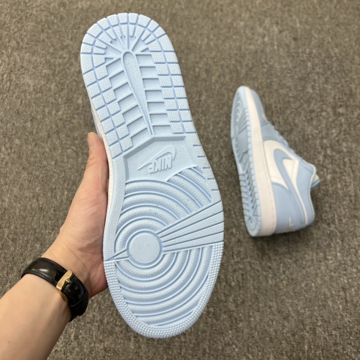 Jordan 1 Low White Ice Blue (Women's)