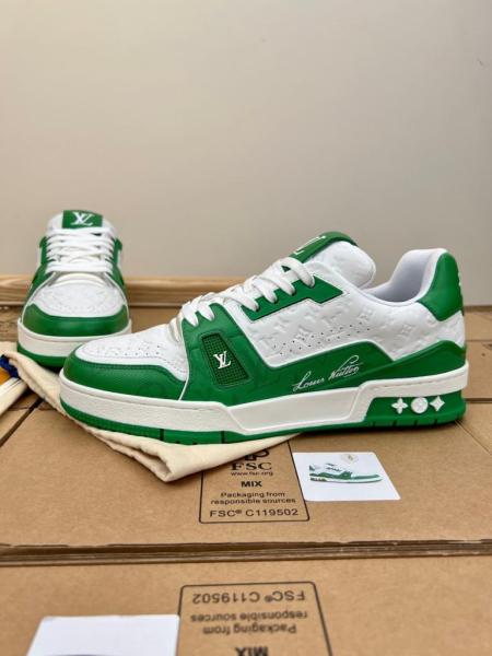 Louis Vuitton Trainer #54 Signature Green White