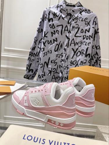 Louis Vuitton Trainer Pink White (Women's)