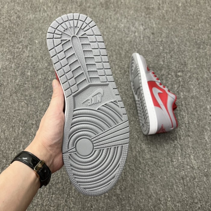 Jordan 1 Low SE Homage Split Gym Red Cement Grey (Women's)