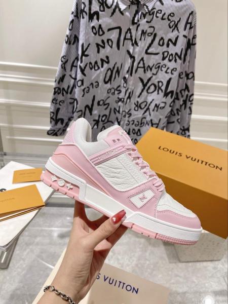 Louis Vuitton Trainer Pink White (Women's)