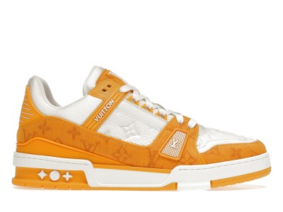 Louis Vuitton Trainer Yellow Monogram Denim White