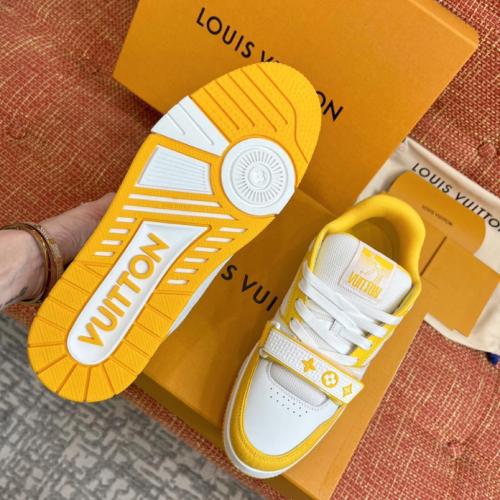 Louis Vuitton Trainer Monogram Denim Yellow