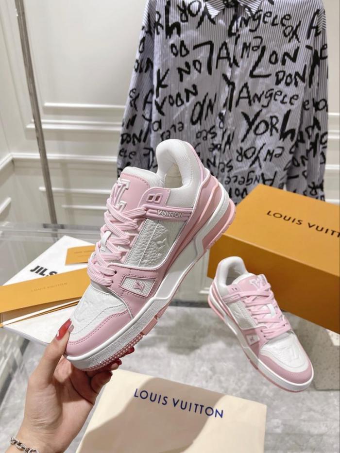 Louis Vuitton Trainer Pink White (Women's)