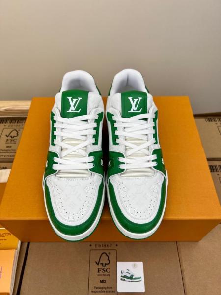 Louis Vuitton Trainer #54 Signature Green White