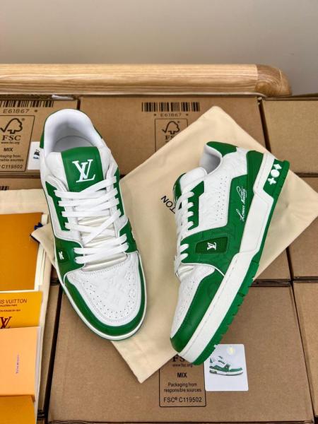 Louis Vuitton Trainer #54 Signature Green White