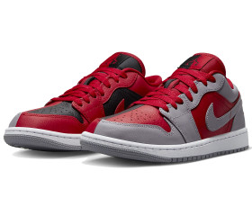 Jordan 1 Low SE Homage Split Gym Red Cement Grey (Women's)