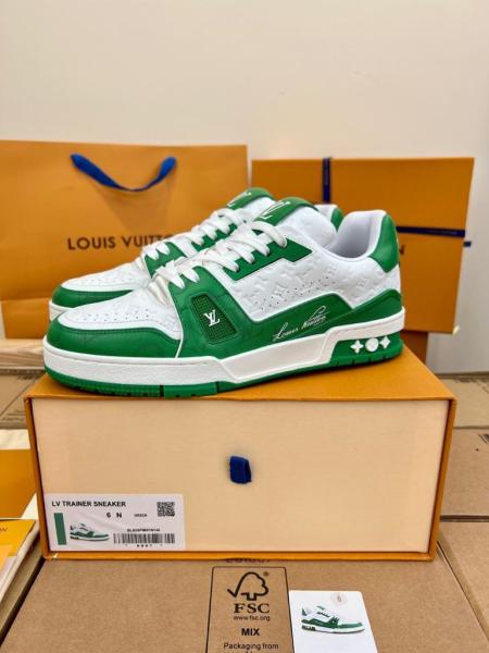 Louis Vuitton Trainer #54 Signature Green White