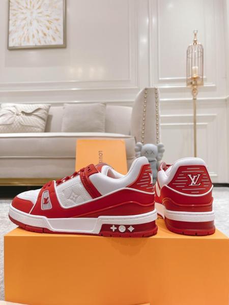 Louis Vuitton Trainer Red White