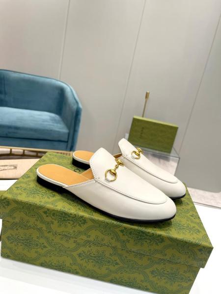 GUCCI Princetown Leather Mules