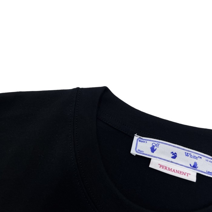 OFF WHITE Brush Arrows Slim Logo Print Skate T shirt