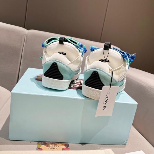 Lanvin Curb Sneaker White Blue