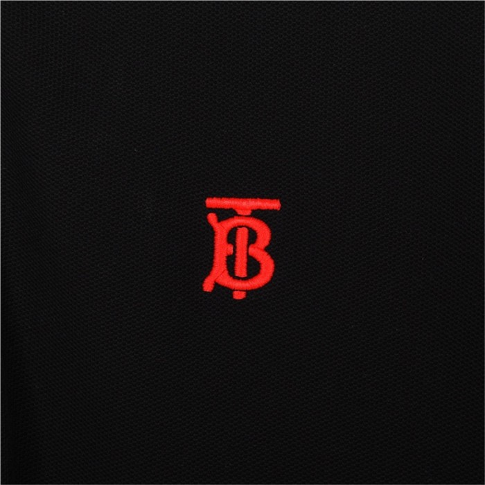 Burberry Monogram Motif Piqué Cotton Polo Shirt