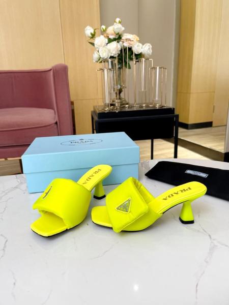PRADA Slide Slippers Women's Yellow