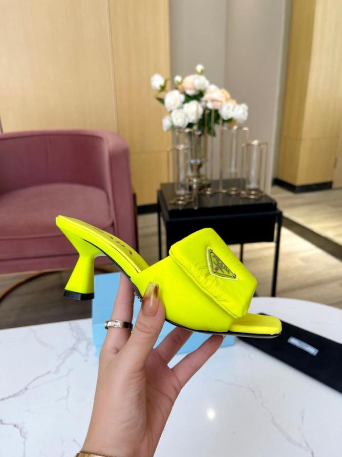 PRADA Slide Slippers Women's Yellow