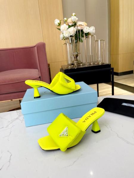PRADA Slide Slippers Women's Yellow