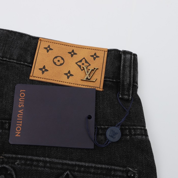 LOUIS VUITTON FW24 Denim Shorts Men's Black