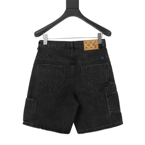 LOUIS VUITTON FW24 Denim Shorts Men's Black