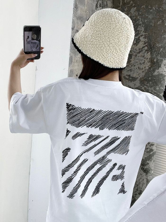 Off Logo embroidered T shirt