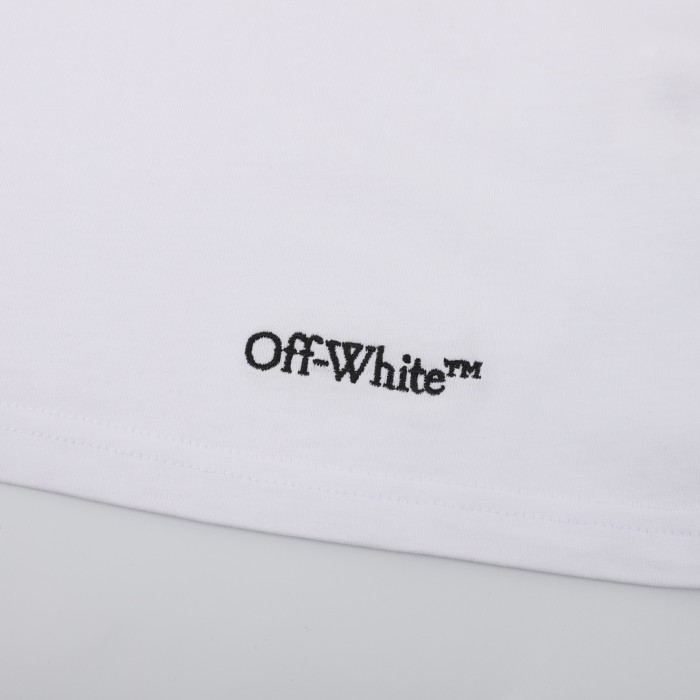 Off Logo embroidered T shirt