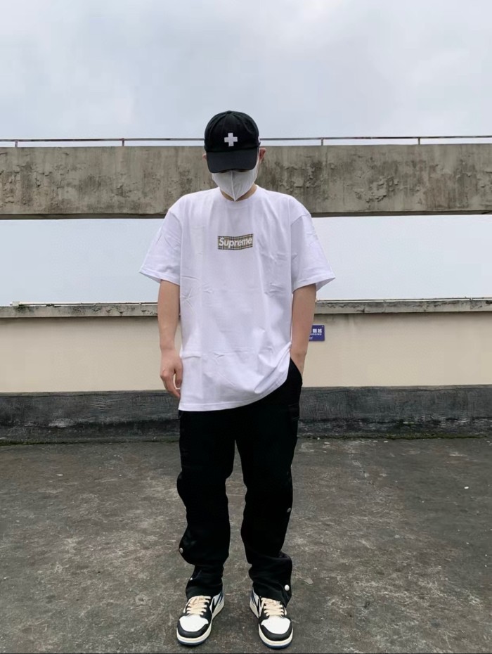 Supreme Burberry Box Logo Tee