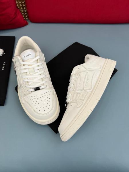 AMIRI Skel Top Low White White
