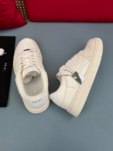 AMIRI Skel Top Low White White