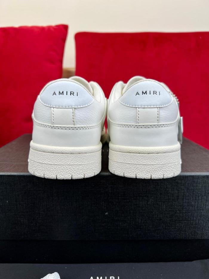 AMIRI Skel Top Low White White