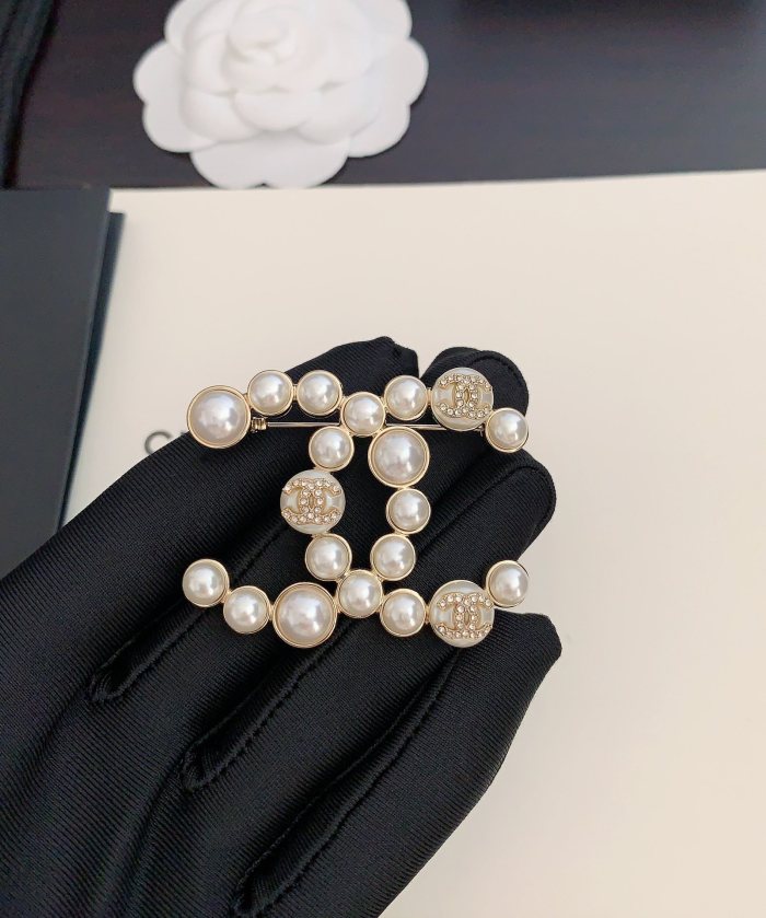 CHANEL Brooches Women's Gold