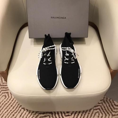 Balenciaga Speed Lace Up Black
