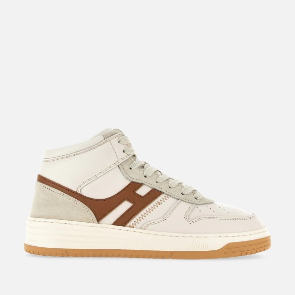 Hogan H630 High Top White Ivory Brown