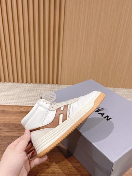 Hogan H630 High Top White Ivory Brown