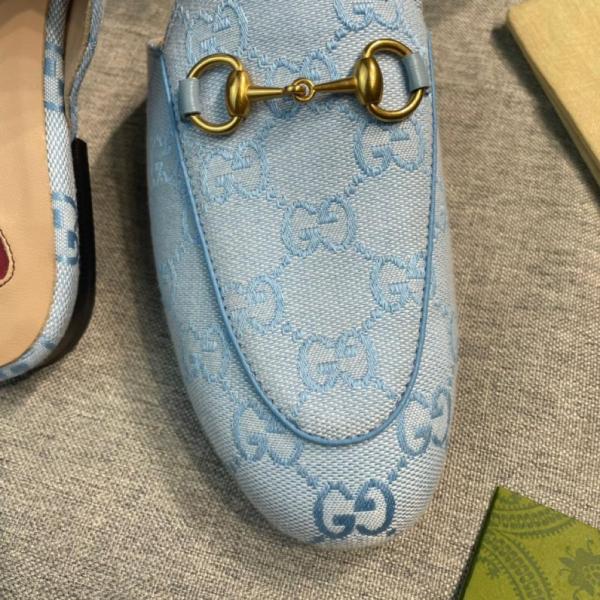 GUCCI Closed Toe Slippers Women's Blue