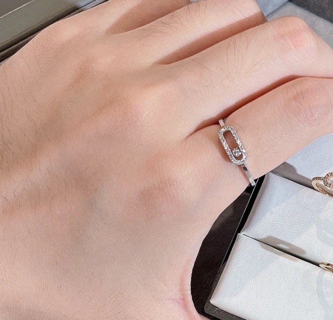 MESSIKA White Gold, Diamond Rings Women's Silver