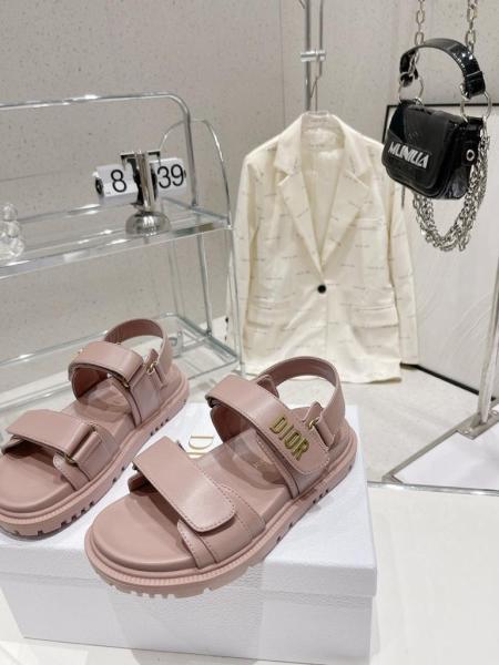 DIOR DIORACT SANDAL Pink Lambskin