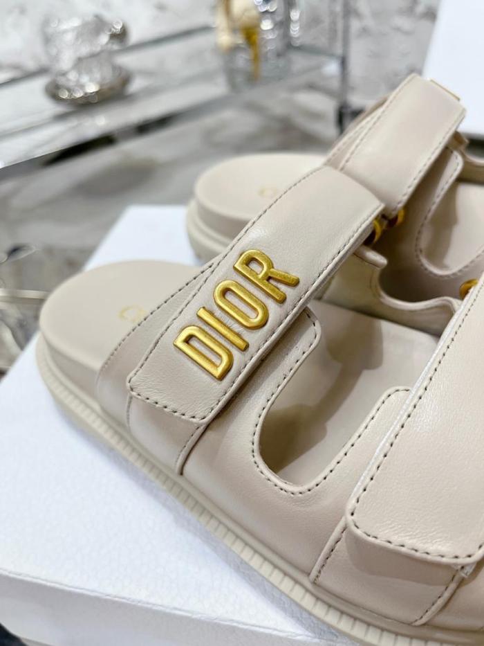DIOR DIORACT SLIDE White Lambskin