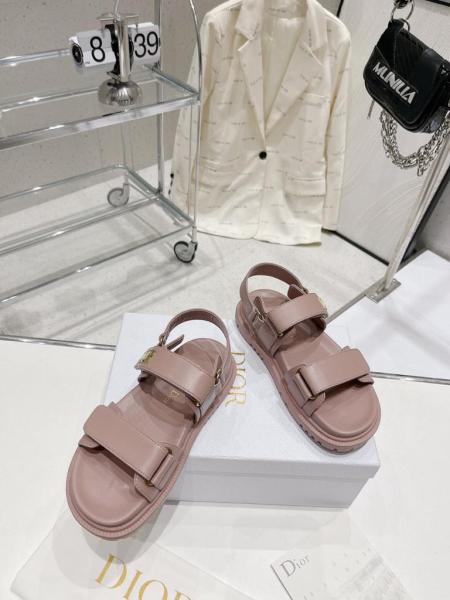DIOR DIORACT SANDAL Pink Lambskin