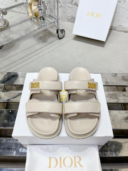 DIOR DIORACT SLIDE White Lambskin
