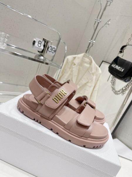 DIOR DIORACT SANDAL Pink Lambskin